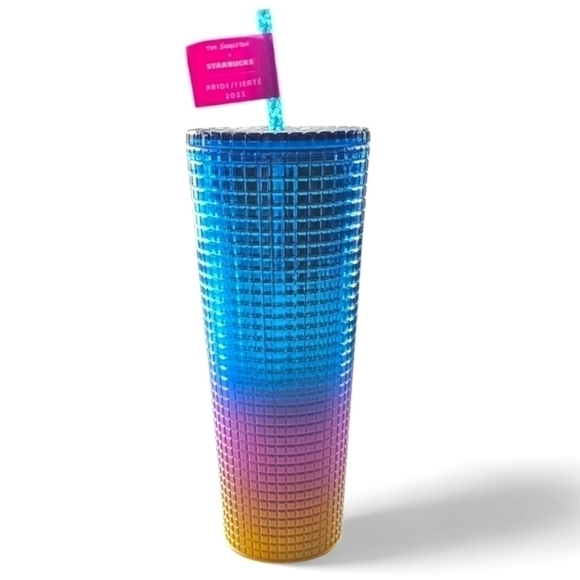 Tim Singleton x Starbucks Gradient Grid Cold Cup - Picture 3 of 7